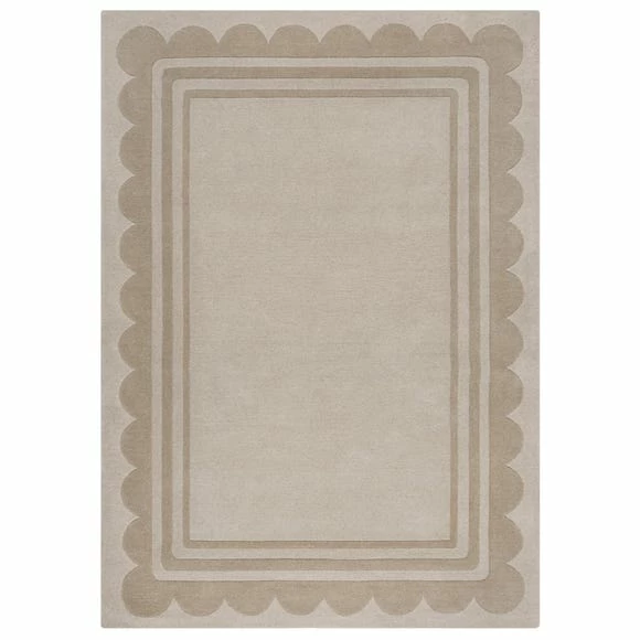 Flair Lois Scallop Border Wool Rug 4 Flair Lois Scallop Border Wool Rug - Image 2