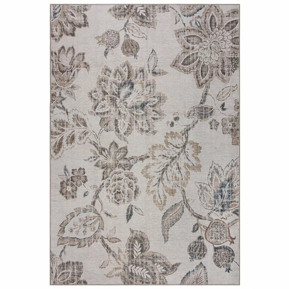 PractiRug Iva Floral Washable Rug 4 PractiRug Iva Floral Washable Rug - Image 2