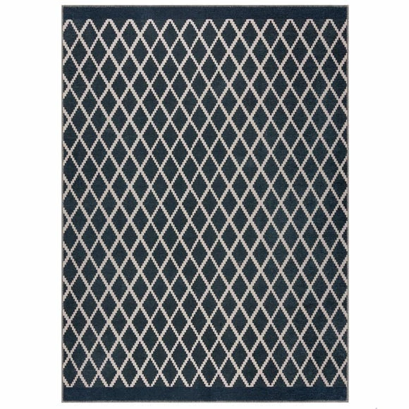 PractiRug Geo Trellis Washable Rug 3 PractiRug Geo Trellis Washable Rug