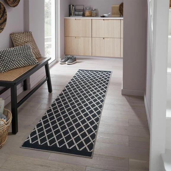 PractiRug Geo Trellis Washable Runner 3 PractiRug Geo Trellis Washable Runner