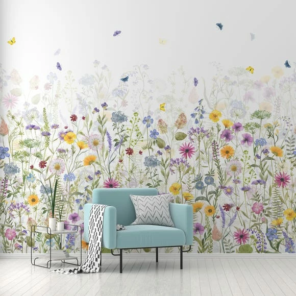 Dunelm Spring Flowers Multicoloured Mural 3 Dunelm Spring Flowers Multicoloured Mural