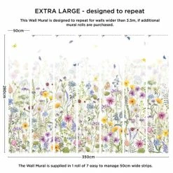 Dunelm Spring Flowers Multicoloured Mural 9 Dunelm Spring Flowers Multicoloured Mural -Modern Rugs Home 30818425 alt03