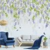 Dunelm Whispering Wisteria Blue Mural 1 Dunelm Whispering Wisteria Blue Mural -Modern Rugs Home 30818427