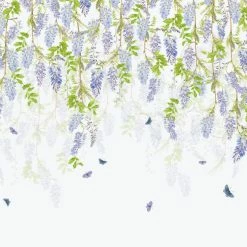 Dunelm Whispering Wisteria Blue Mural -Modern Rugs Home 30818427 alt02