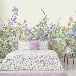 Dunelm Floral Garden Lilac Mural