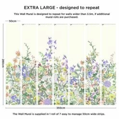Dunelm Floral Garden Lilac Mural 9 Dunelm Floral Garden Lilac Mural -Modern Rugs Home 30818429 alt03