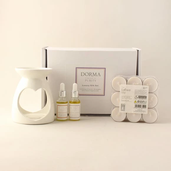 Dorma Lavender & Orange Oil Burner Set 3 Dorma Lavender & Orange Oil Burner Set