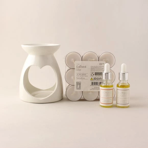 Dorma Lavender & Orange Oil Burner Set 4 Dorma Lavender & Orange Oil Burner Set - Image 2