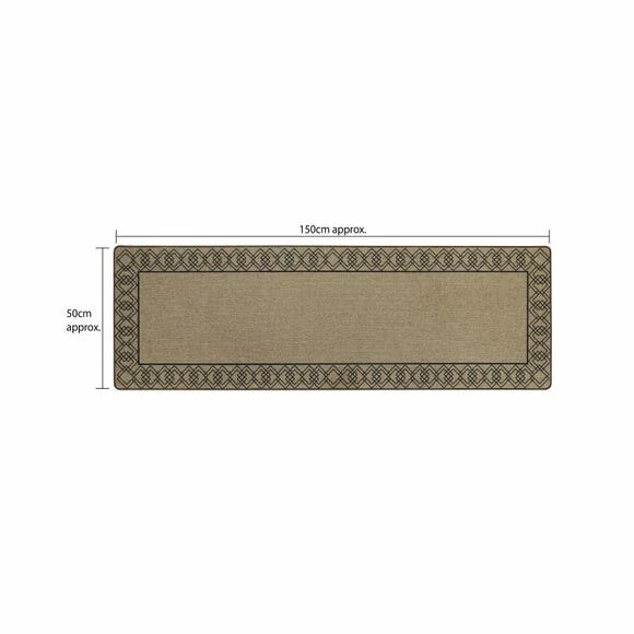 JVL Elegance Diamond Border Runner 7 JVL Elegance Diamond Border Runner - Image 5