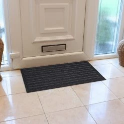 JVL Cable Knit Indoor Doormat