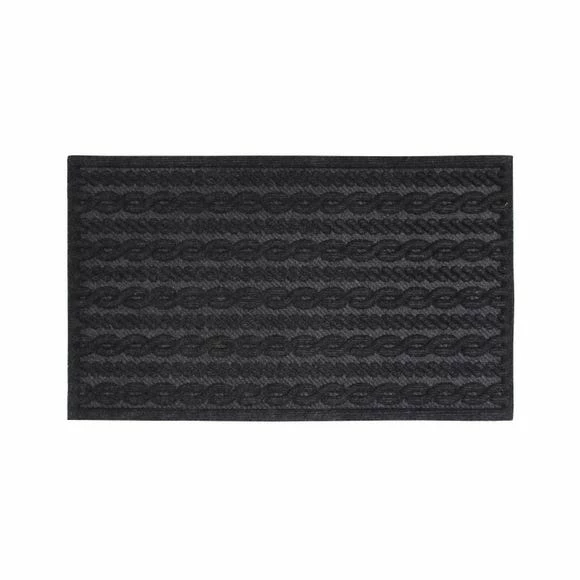 JVL Cable Knit Indoor Doormat 4 JVL Cable Knit Indoor Doormat - Image 2