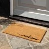 Cedar & Sage Welcome Script Coir Doormat 1 Cedar & Sage Welcome Script Coir Doormat -Modern Rugs Home 30825279