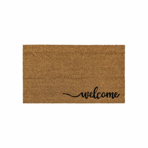 Cedar & Sage Welcome Script Coir Doormat 5 Cedar & Sage Welcome Script Coir Doormat - Image 3