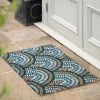 Cedar & Sage Navy Rainbow Coir Doormat 2 Cedar & Sage Navy Rainbow Coir Doormat -Modern Rugs Home 30825285