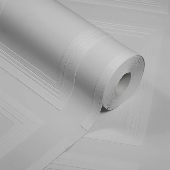 Anaglypta Pack Of 2 Edwardian Panel Luxury Paintable Wallpaper, White Blown Vinyl 6 Anaglypta Pack Of 2 Edwardian Panel Luxury Paintable Wallpaper, White Blown Vinyl - Image 4