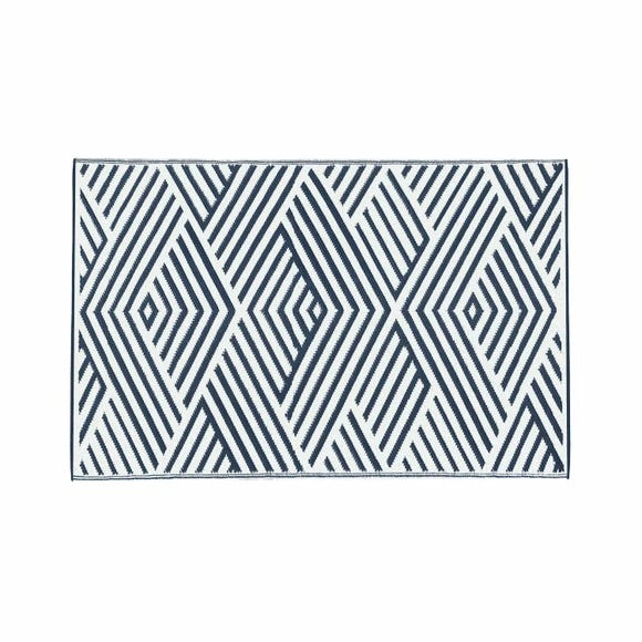JVL Geo Reversible Plastic Woven Indoor Outdoor Rug 5 JVL Geo Reversible Plastic Woven Indoor Outdoor Rug - Image 3