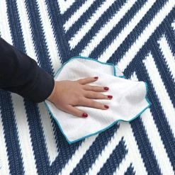 JVL Geo Reversible Plastic Woven Indoor Outdoor Rug 11 JVL Geo Reversible Plastic Woven Indoor Outdoor Rug -Modern Rugs Home 30844688 alt03