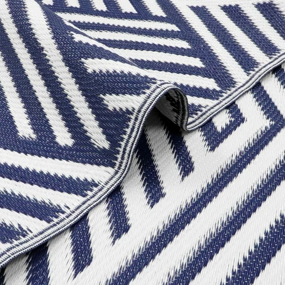 JVL Geo Reversible Plastic Woven Indoor Outdoor Rug 7 JVL Geo Reversible Plastic Woven Indoor Outdoor Rug - Image 5