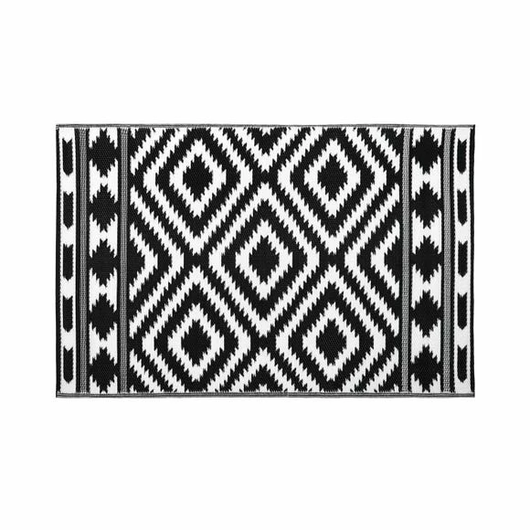 JVL Aztec Reversible Plastic Woven Indoor Outdoor Rug 4 JVL Aztec Reversible Plastic Woven Indoor Outdoor Rug - Image 2