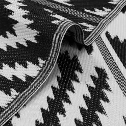 JVL Aztec Reversible Plastic Woven Indoor Outdoor Rug 12 JVL Aztec Reversible Plastic Woven Indoor Outdoor Rug -Modern Rugs Home 30844690 alt04
